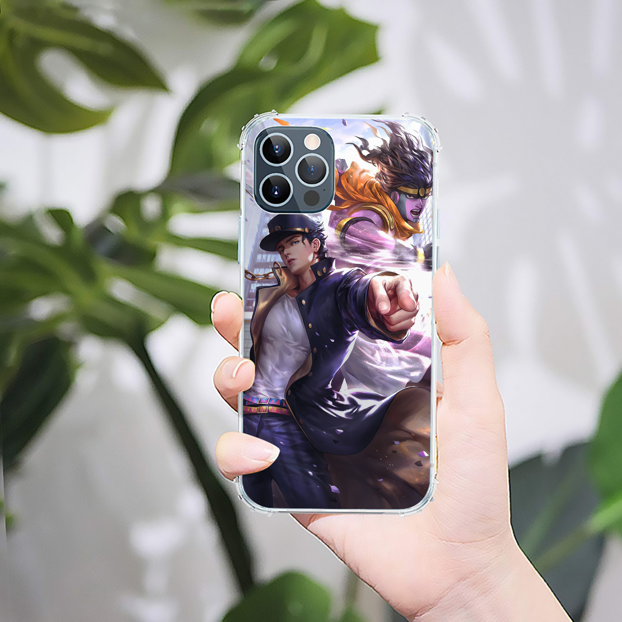 （画像用） ジョジョの奇妙な冒険 JoJo's Bizarre Adventure 【iPhone 12シリーズ対応】透明スマホケース（クリアソフトケース）